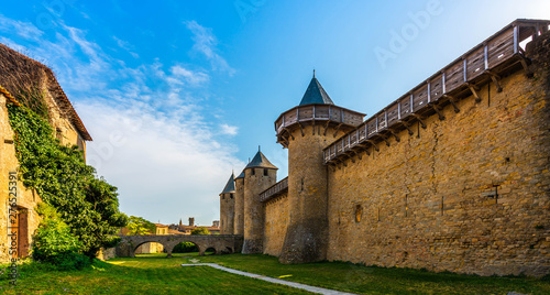 Cité de Carcassonne dans l'Aude en Occitanie, France