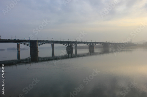 bridge across the river ob in novosibirsk © Sergey