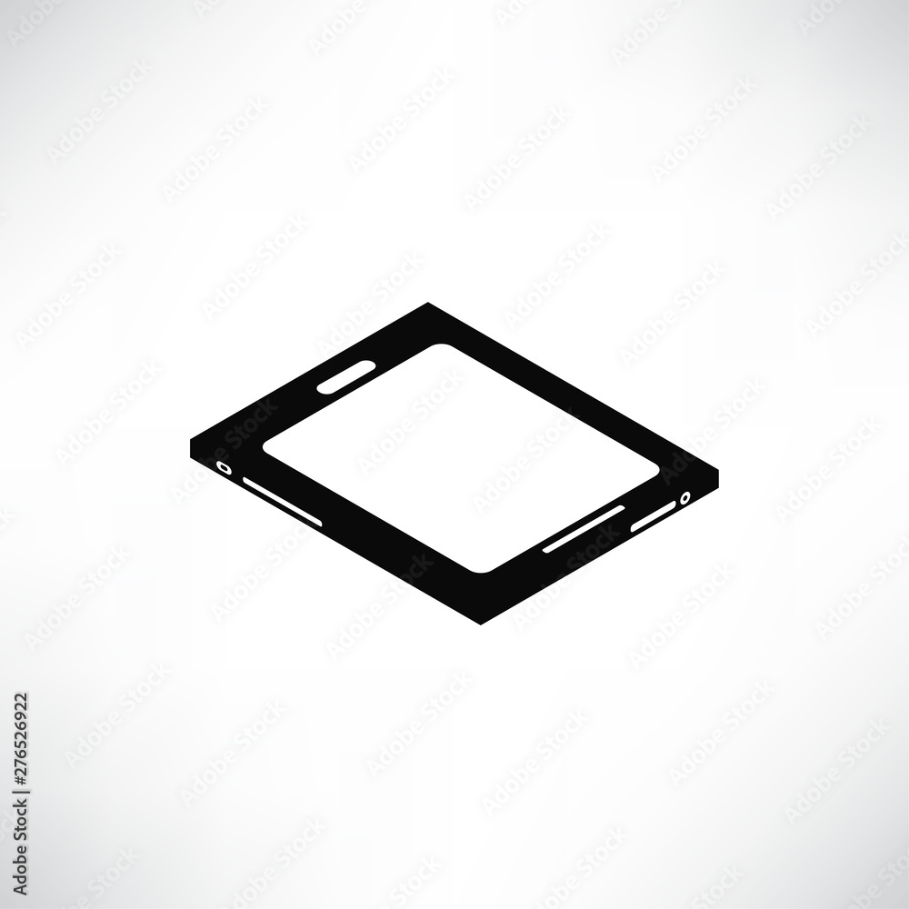 tablet icon solid isometric design tablet icon solid isometric design
