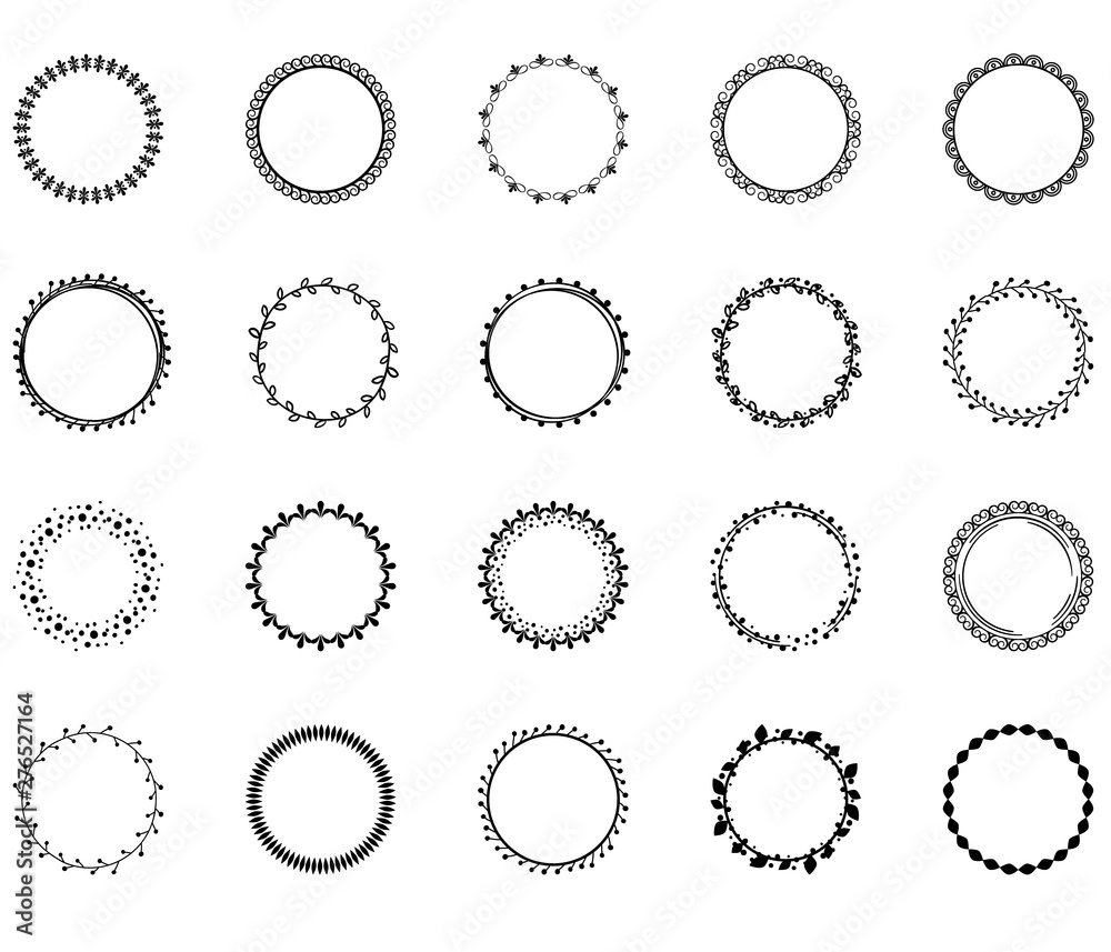 Set of isolated sunburst rays retro design elements isolated on a white background. Starbursts circles