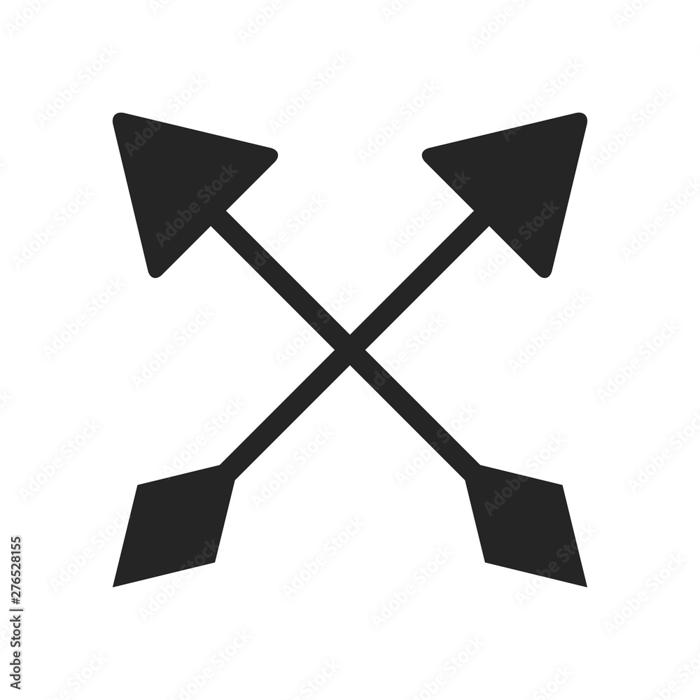 cross arrows or bows symbol