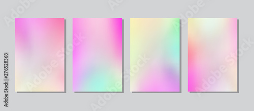 Screen gradient set with modern abstract backgrounds.