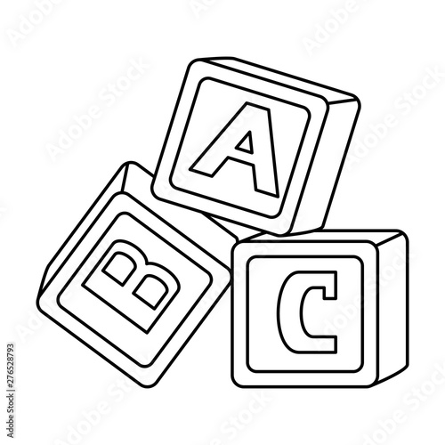 alphabet blocks toys baby icons