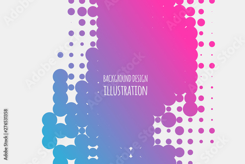 Gradient halftone dots background. Abstract vector illustration.