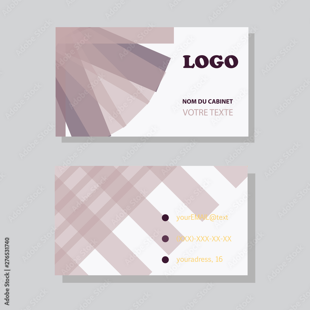 Obraz premium Business card vector background