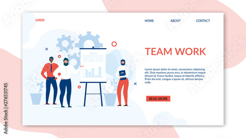 Teamwork and Collaboration Benefits Landing Page