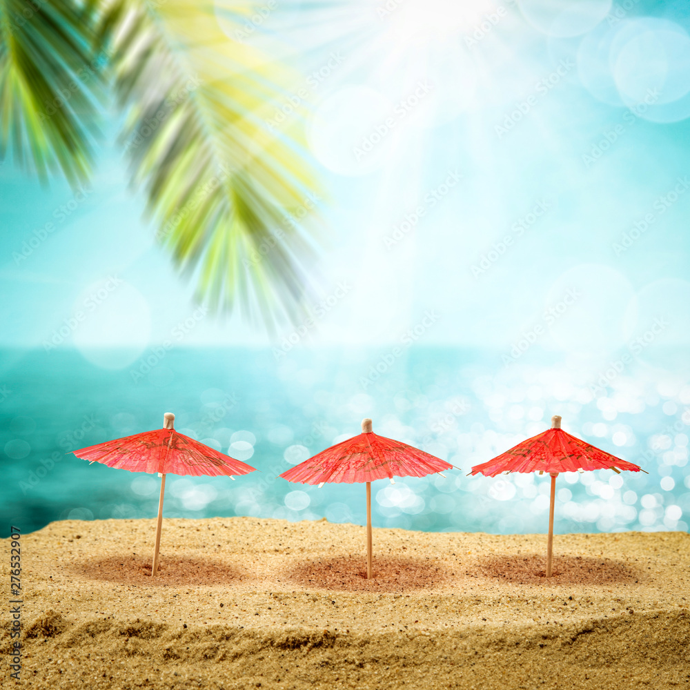 Summer background of free space for your decoration and beach landscape. 