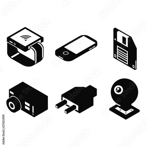 electronic device and smart gadget icons