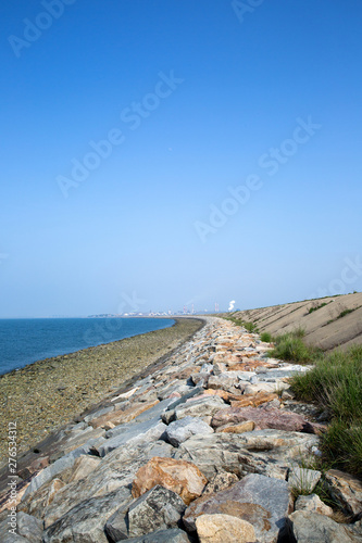 Seongmun Tide Embankment in Dangjin-si, South Korea. photo