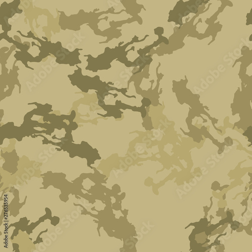 Sand camouflage of various shades of green, olive and beige colors