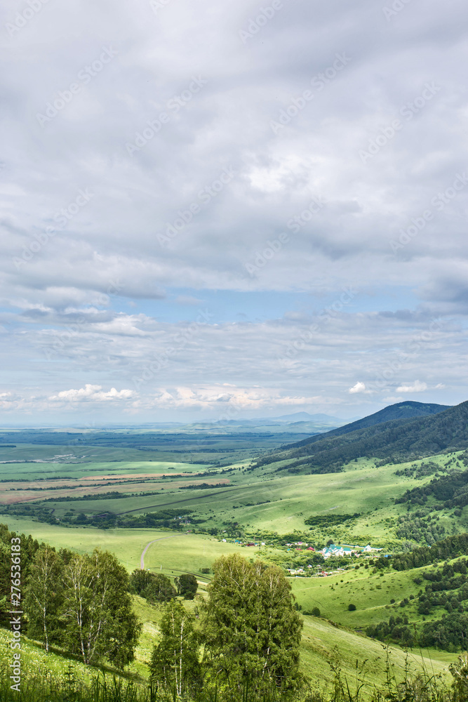 Fototapeta premium the view of the mountains in the Altai