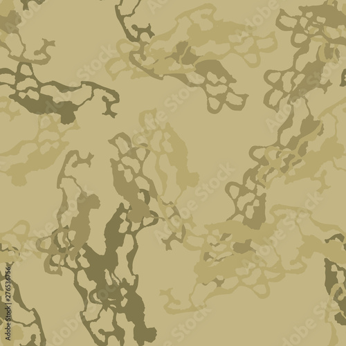 Sand camouflage of various shades of green  olive and beige colors