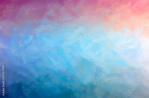 Abstract illustration of blue and purple Dry Brush Oil Paint background