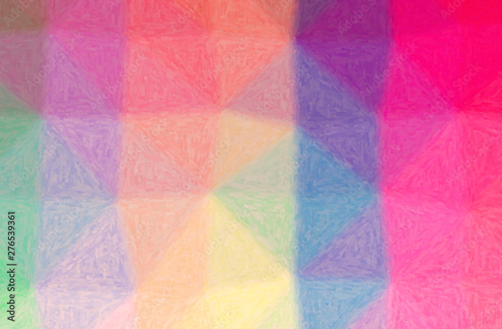 Abstract illustration of blue, green, pink, yellow Impasto background Abstract illustration of blue, green, pink, yellow Impasto background