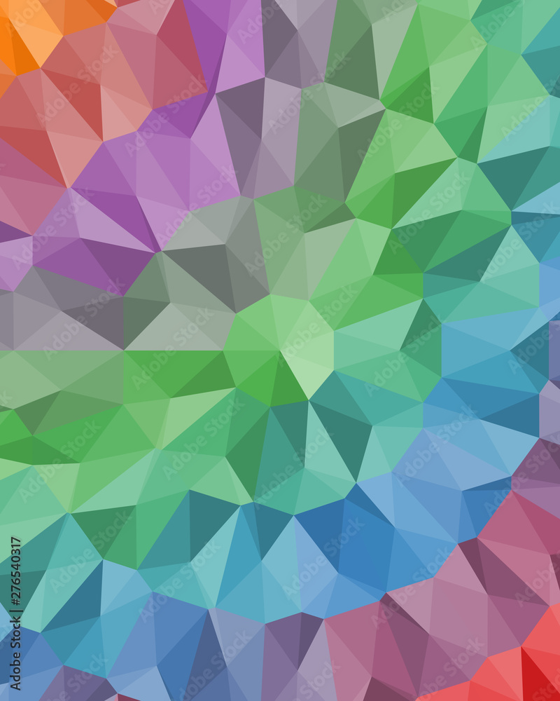 Obraz premium Abstract Delaunay Voronoi trianglify Generative Art background illustration