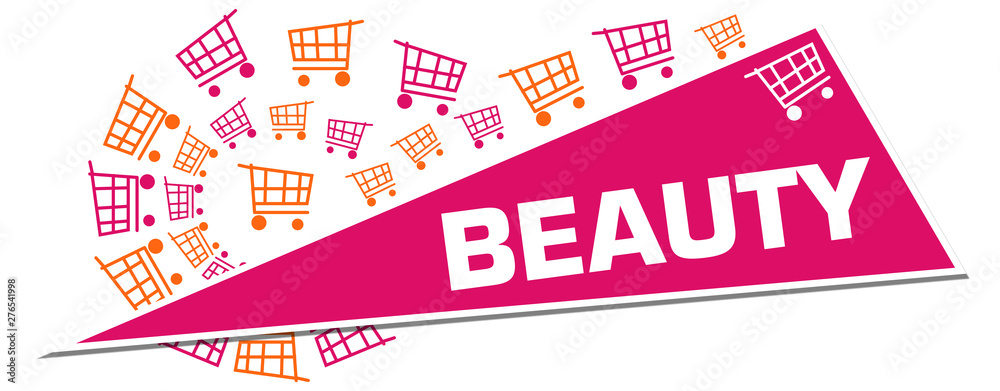 Beauty Pink Orange Shopping Carts Triangle Beauty Pink Orange Shopping Carts Triangle