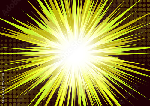 Cartoon style flash, boom effect, explosion flash, bomb comic.