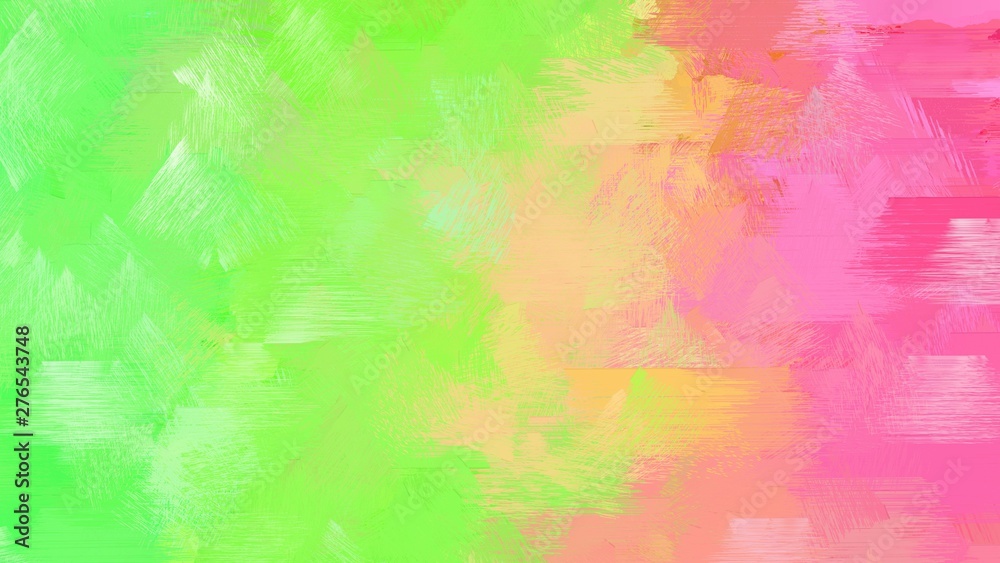 abstract brushed watercolor background dark khaki, light green and hot pink color. use it as wallpaper or graphic element for poster, canvas or creative illustration