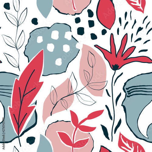 Vector seamless Abstract Floral Pattern