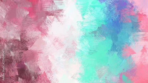old painting brushed with light gray  medium turquoise and dark moderate pink colors. dirty color-brushed. use it as wallpaper or graphic element for poster  canvas or creative illustration