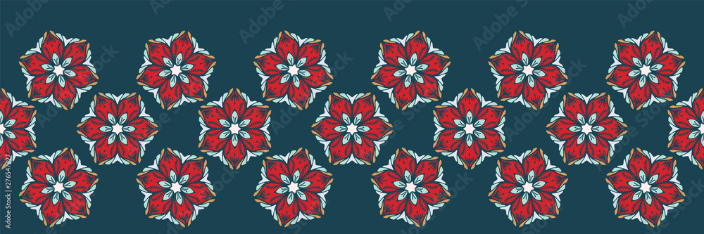 Holiday Red Poinsettia Washi Tape