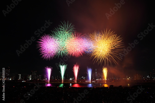Adachi Fireworks Festival in Tokyo, JAPAN