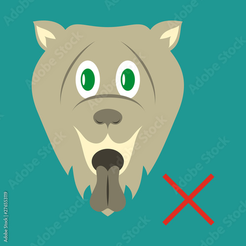 Flat Cute funny cartoon dog vector puppy pet . Furry human friend home animal