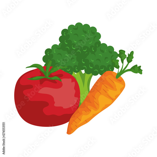 fresh vegetables healthy food icons