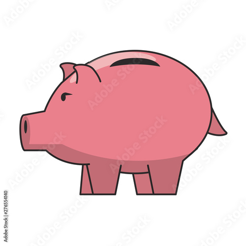 Piggy money savings and investment symbols