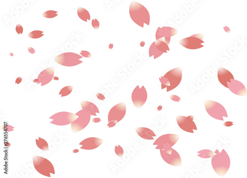 桜花びらパターンイラスト背景壁紙