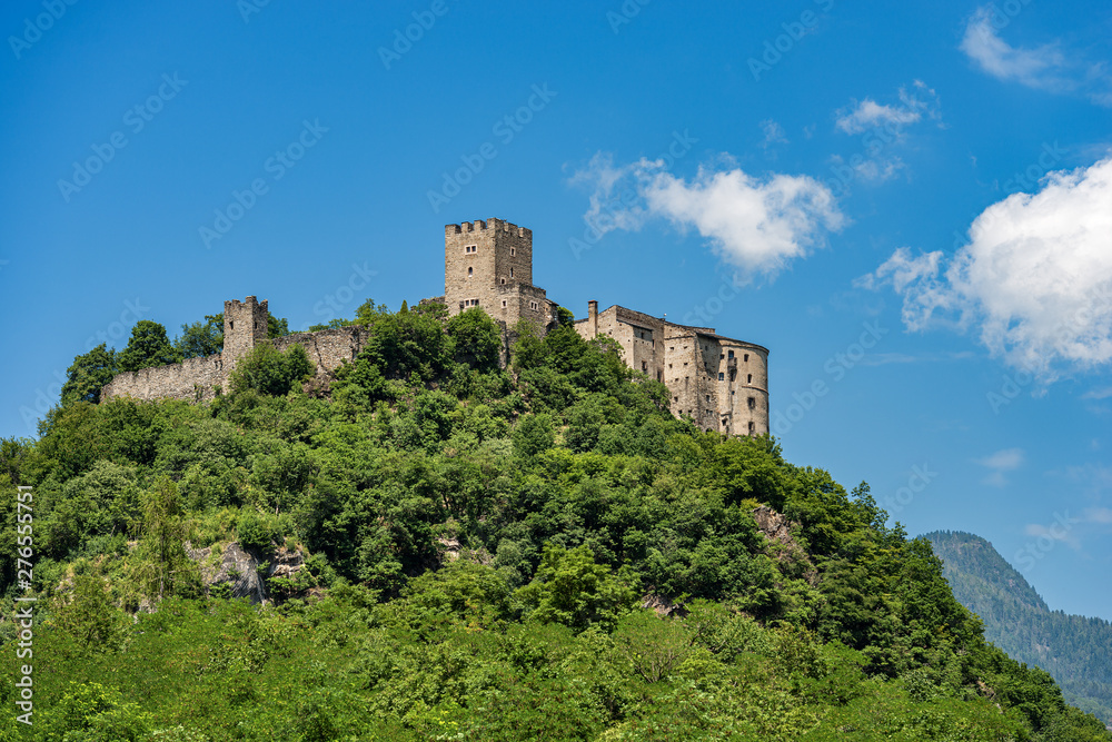 Medieval castle of Pergine Valsugana, small town in Italian Alps, Trentino Alto Adige, Trento Province, Italy, Europe