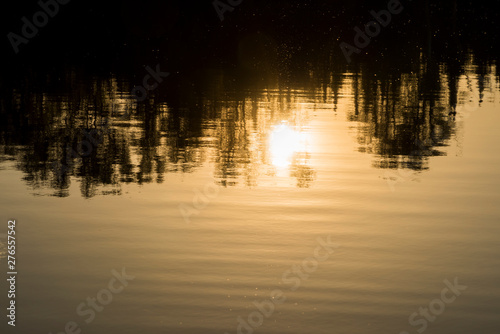 Sunset on Spider Lake in the Chequamegon National Forest.