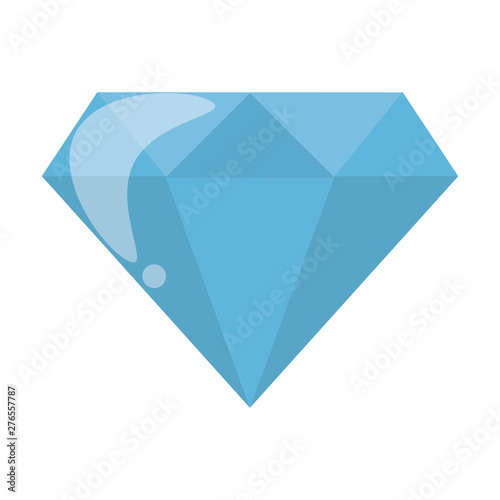 Luxury diamond symbol isolated