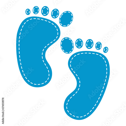 baby foot prints decorative icons