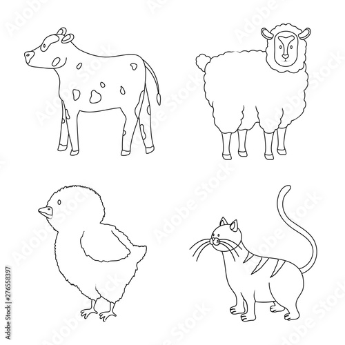 Vector illustration of homemade and countryside symbol. Collection of homemade and agriculture stock symbol for web.