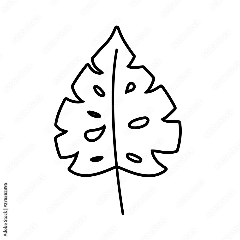 tropical leaf natural isolated icon tropical leaf natural isolated icon