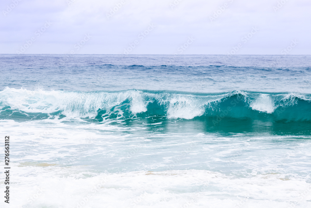 Blue wave water in the ocean