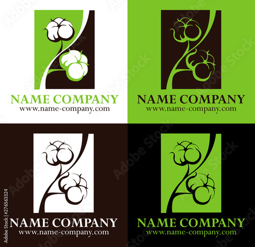 logo fleurs de coton bio