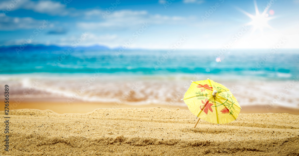 Summer sand background and free space for your decoration. 