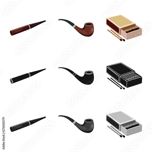 Isolated object of refuse and stop icon. Collection of refuse and habit stock vector illustration.