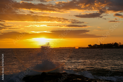 sunset on the beach