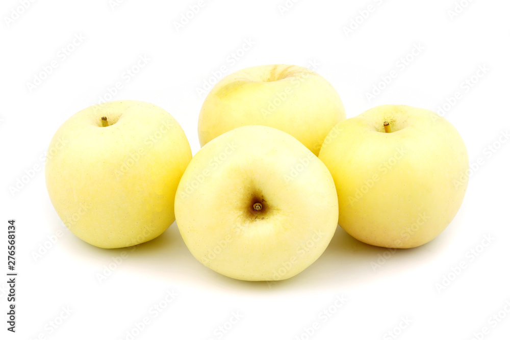 Golden apple fruit isolated on white background Golden apple fruit isolated on white background
