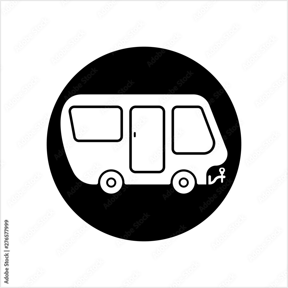 Trailer Caravan Icon, Camper Trailer, Camper Van,