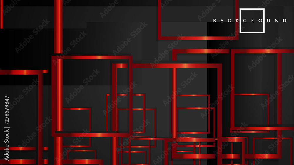 Vector Modern Abstract Squares Backgrounds . with a black and red metal color gradient. eps 10 template Vector Modern Abstract Squares Backgrounds . with a black and red metal color gradient. eps 10 template