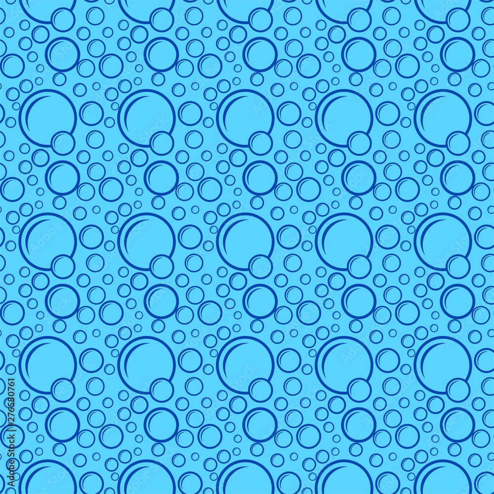 Bubble Icon Seamless Pattern