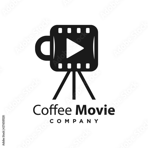logo design coffee movie template