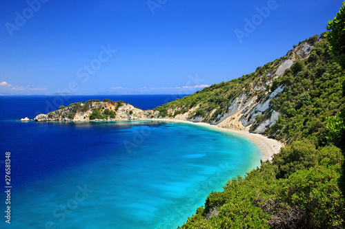 ITHACA ISLAND, GREECE. Gidaki beach, the most beautiful beach of Ithaca (
