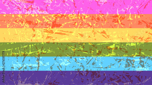 Grunge pride flag as a background