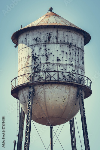 Vintage old rustic water tower