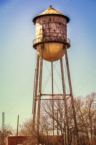 Water tower old and rustic